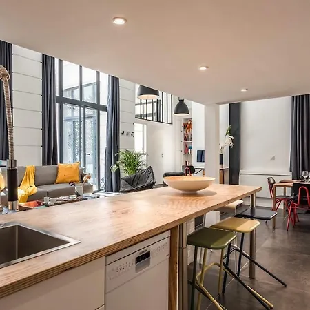 Outstanding Artist Loft - 6 Guests - Marais And Canal Appartement Parijs