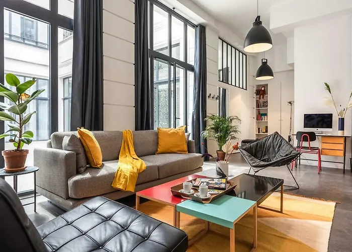 Apartmán Outstanding Artist Loft - 6 Guests - Marais And Canal Paříž